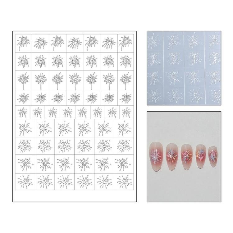 Innovative Nail Stickers Nail Stencils Decals For Personalizing Looks Quick Setups Vibranted Colors Safe For Daily Use