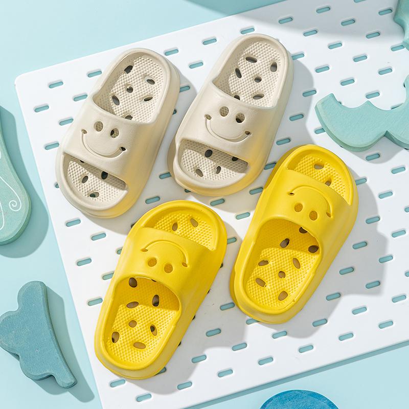 Çocuk Duş Terlikleri Unisex Kaymaz İçi Boş Sızıntı, Kokusuz Ayaklar 24-39