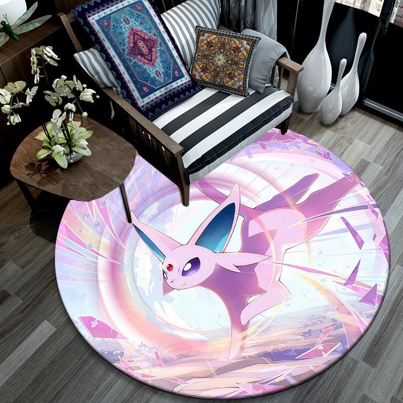 Mew,Round Area Rug,Carpet Rug for Living Room Bedroom Sofa Playroom Decor,Non-slip Floor Mat