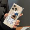 Clear Square Back Tube Case Protection For iPhone 14 Pro Max 12 16 ProMax 15 Plus 13 11 Anti-Oxygen,Men Pattern Casing