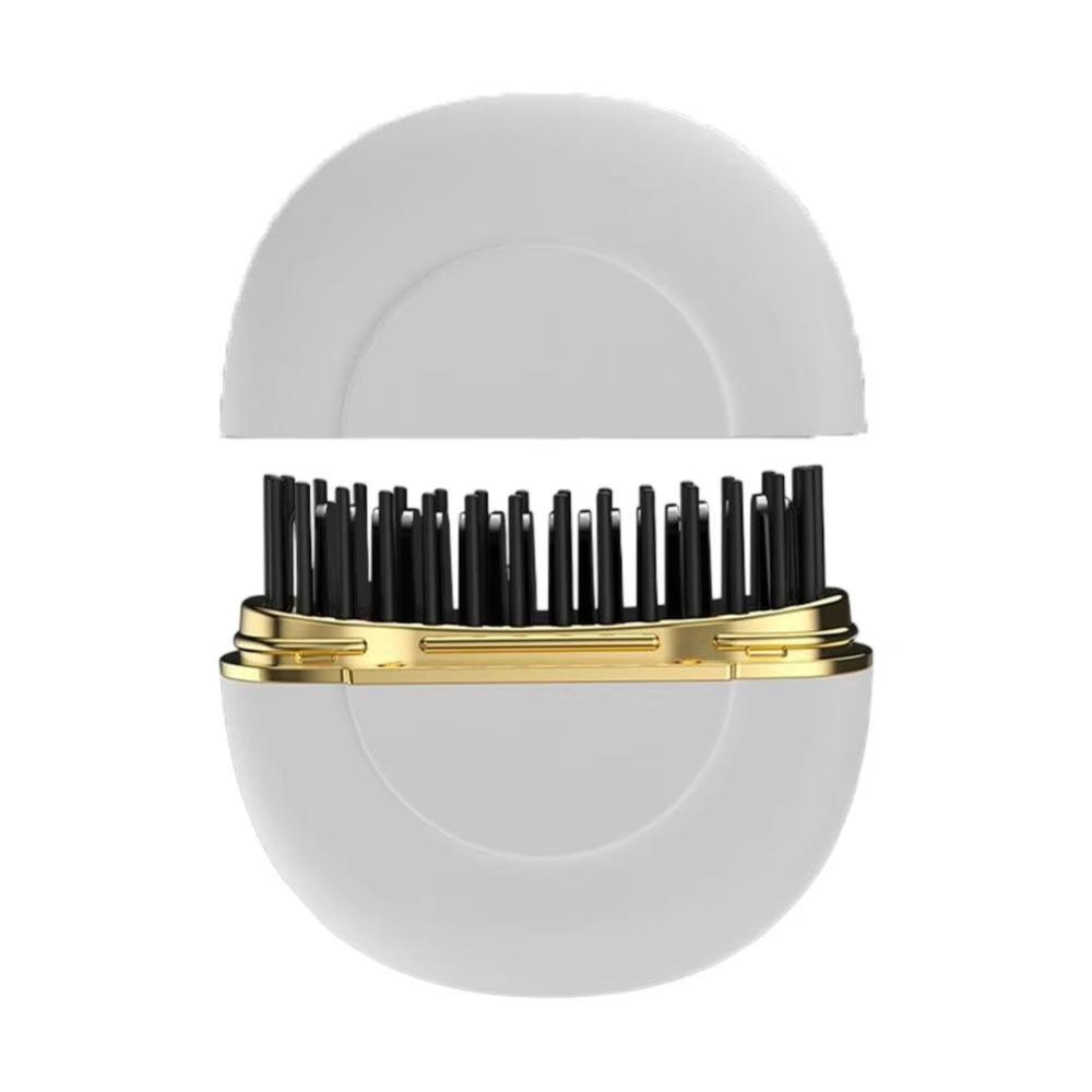 3 Heat Levels Wireless Hair Straightener Fast Heating Hair Flat Iron  Daily Styling белый