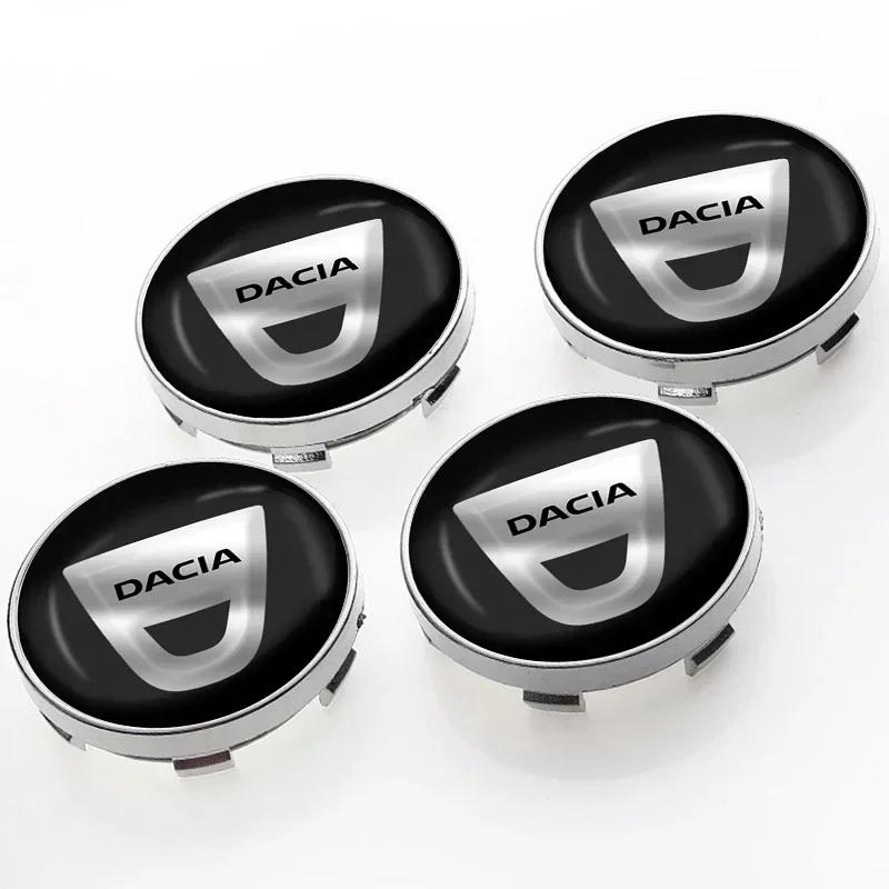 

4pcs 60mm Car Wheel Center Hub Cap Rim Cover Emblem Stickers For Dacia Duster Logan Sandero Dokker Stepway Mcv 2 Solenza Largus