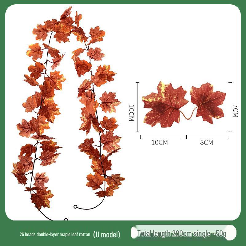 Skladem Podzimní a Halloweenská dekorace z javorových listů pro Vánoce a Den díkůvzdání