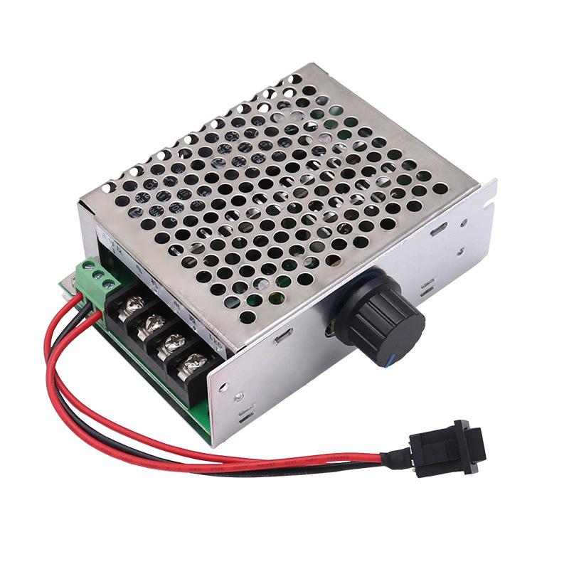 PWM DC Motor Speed Controller with Forward/Reverse Switch, 12V/24V/48V, 40A, Stepless Adjustment