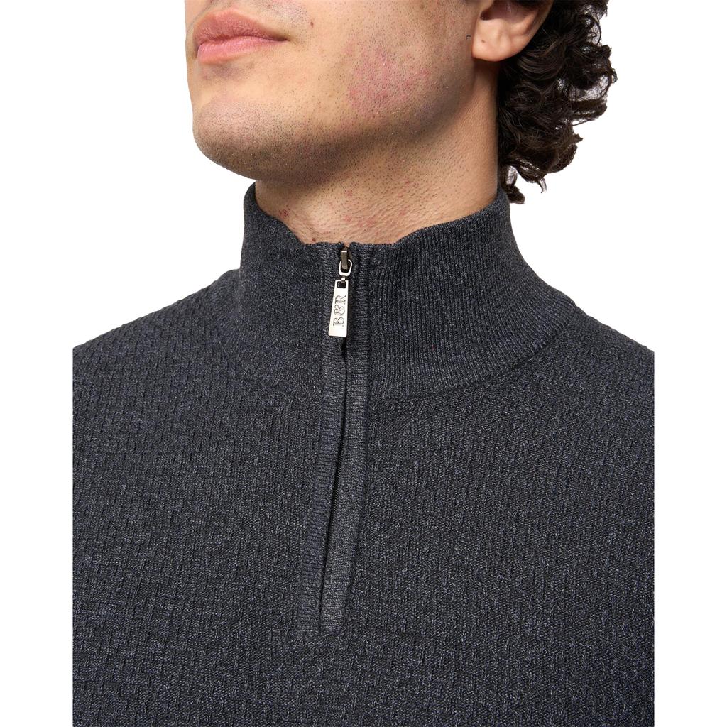 Bewley & Ritch Män Seymour Stickad Tratthals Pullover