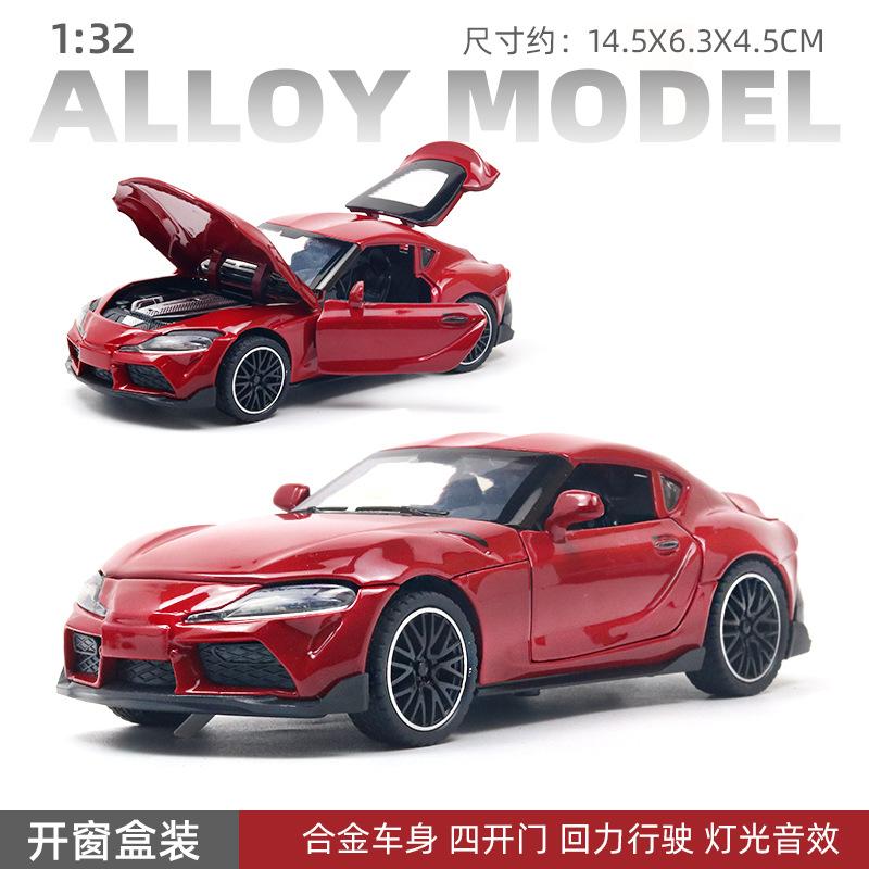(Boxed) 1:32 Alloy Car Model Four Doors Lighting Music Children's Toys Car Pull Back Boy Wholesale