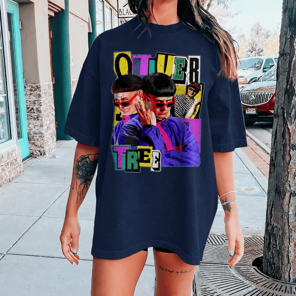 Oliver Tree Retro Vintage Printed Fan 2026 Summer T-shirt Cotton Unisex Men's Clothing Women's T Shirt Y2k Popular Casual Tee