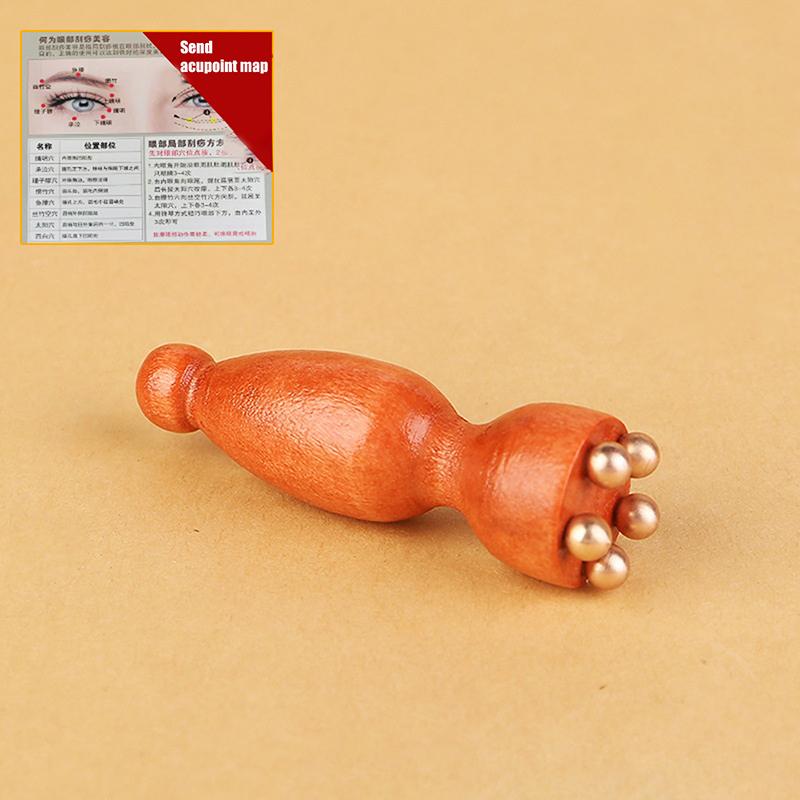 Sandalwood Lotus Seedpod Shape Gua Sha Facial Massage Tool Physiotherapy Massager for Face And Eye Skin Care