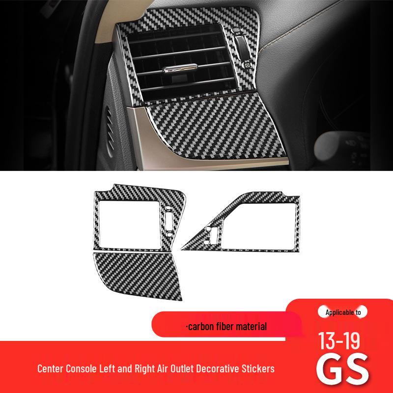 Lexus GS 2013-2019 Carbon Fiber Interior Air Vent Stickers