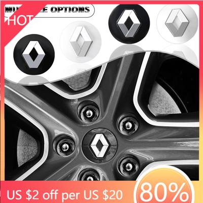 Capace Roți 4 BUC 56mm/60mm Capac Central Roată Mașină Emblema Hub Badge Capac Jante Pentru Renault RS Clio Megane 2 3 4 Captur Trafic Twingo Sce