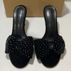 Vintage Fashion Women's Summer Sandals Rhinestone  Large Size  Elegant Slingback Summer High Heeled Shoes for Female