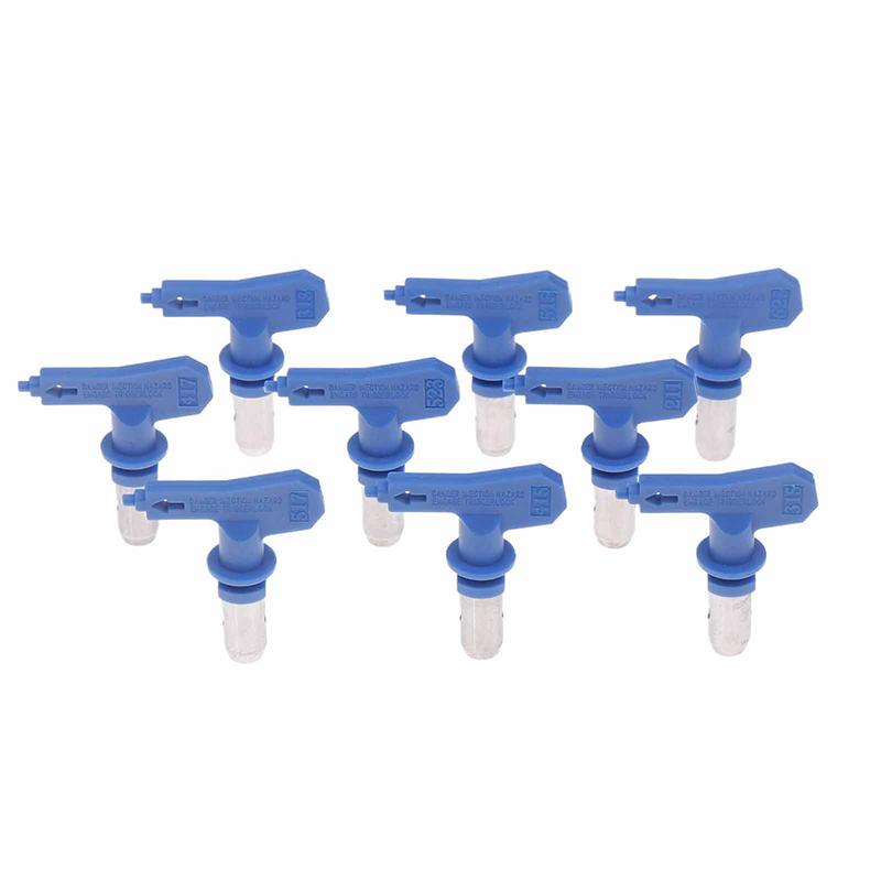 Blue Airless Paint Nozzles 211 313 315 415 417 515 517 523 623 For Airless Spraying Machine Tips And Paint Sprayer Machine Parts