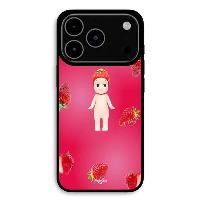 Coque Pour iPhone 17 Pro Max Sonny Angel fraise Maniacase noir
