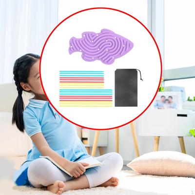 Fidget Sensory Activity Board Kids Busy Fine Motor Skill Funny Silicone Relaxing Toy