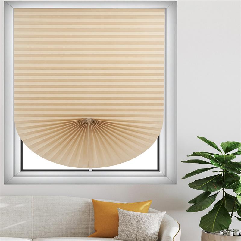 Shades Self-adhesive Half Windows Non-woven Folding Curtain Bathroom Balcony Living Room Balcony Curtains Pleated Blinds