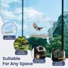 Window Bird Feeder Large Size Ultra-Strong Suction Cup Acrylic House Shape Waterproof Transparent Outdoor Squirrel Bird Feeder