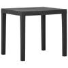 Day and Night - Day and Night Gray Plastic Garden Table 79x65x72 Cm