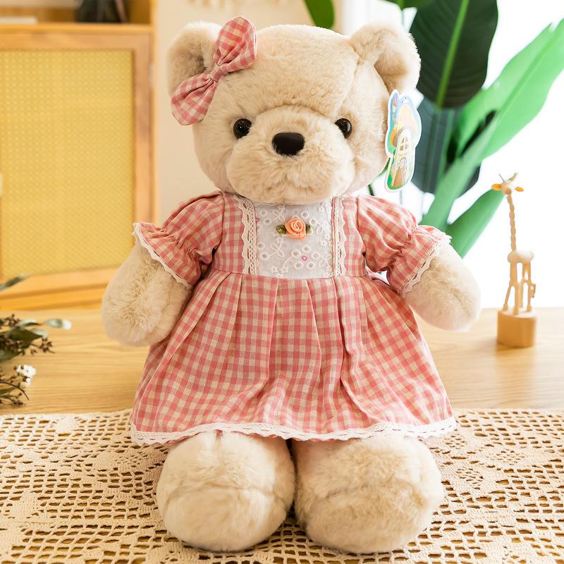 2021 Princess Bear Plush Doll - Teddy Bear Couple Toy for Girls, Holiday Gift