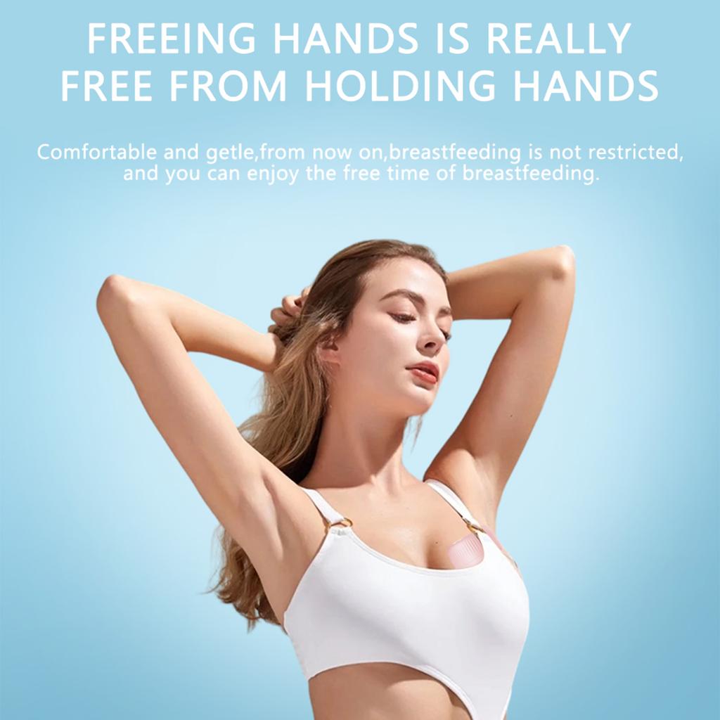 2 Pack Hands Free Wearable Breast Pump with 4 Modes 12 Levels 10 Minutes Auto Stop Portable Breast