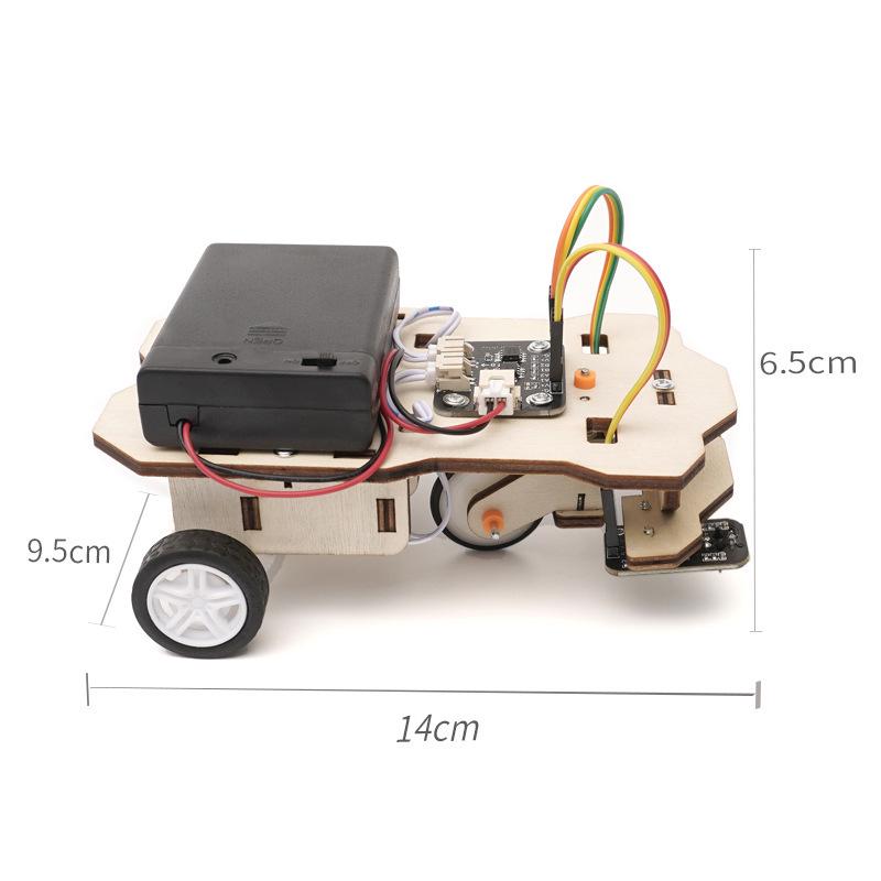 Children's STEM DIY Line-Following Car Kit: Educational Science & Technology Model