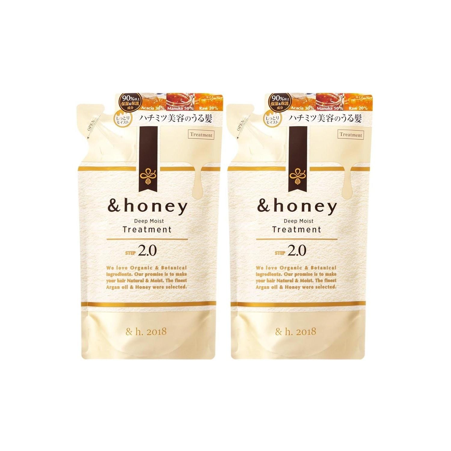 honey Deep Moist Treatment 2.0 Refill 2 Sets 350g RinseConditioner