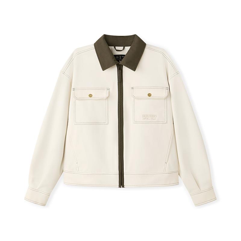 Skechers Skin-Friendly Long Sleeve Simple Jacket Women jackets L126W004-01B4 M