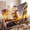 Lando Norris Flannel Blanket, Custom Name Text Personalized Soft Throw Blanket Home Decor Gift
