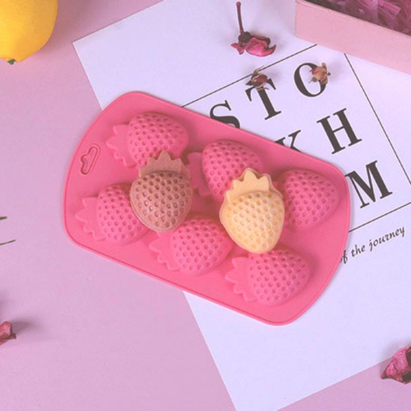 Silikonová forma na pečení s ovocem, jahodami, melounem, ananasem a čokoládovými bonbóny, ledovou formou, pomerančovou dekorací dortu, sadou na výrobu mýdlových svíček