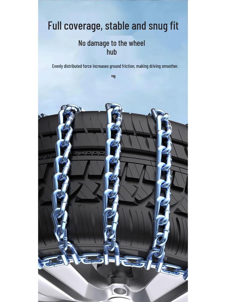 Compatible Snow and Mud Tire Chains for Great Wall Haval H6, H2, H4, H5, H7, Big Dog M6 Cars