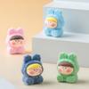 Mini Dora Blind Box Flocking Capybara Doll Model Cute Cartoon Figures Desktop Ornaments Creative Christmas Gift Party Favors