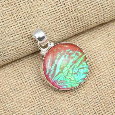 Gorgeous Orange Triplet Opal Gemstone 925 Solid Sterling Silver Handmade Pendant