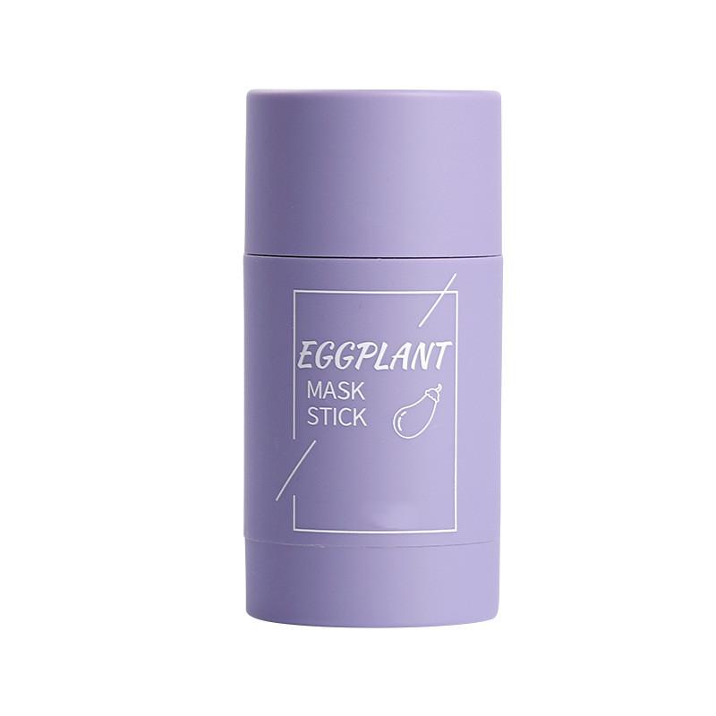 

40 г очищувальної глиняної маски із зеленим чаєм Oil Control Anti-Acne Eggplant Fine Solid Cleaning Cream 1 pc фіолетовий