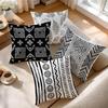 1/4Pcs Black Bohemian Geometric Pattern Cushions Pillowcase Polyester Cushion Cover Throw Pillow Pillowcover Home Car Sofa Decor