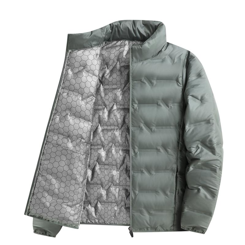 Graphene Down Jacket Men's Winter Lightweight Warm White Duck Down Down Jacket Stand Collar Casual Versatile Jacket