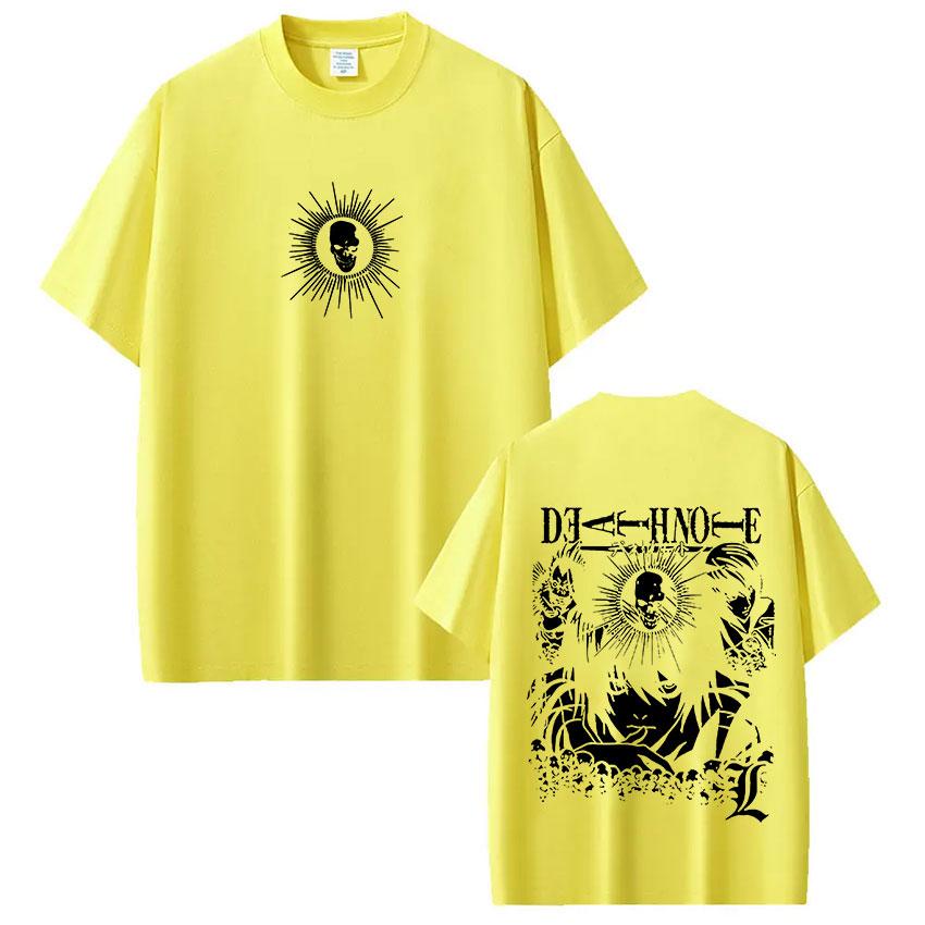 Anime Death Note Ryuk Yagami Light LLawliet Tshirts Unisexs Women Cotton Tee Shirt Fashion Short Sleeve Tops Streetwear Unisex