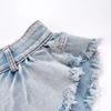 Women's High Waist Summer Denim Shorts Skirt - Casual Plus Size