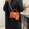 Chic And Versatile Crocodile Texture Handbag For Women With Simple Urban Style