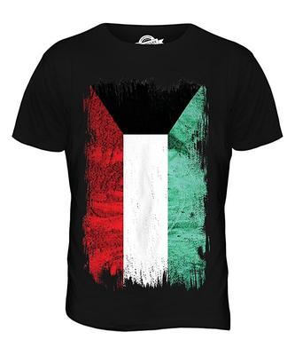 T-Shirt mit Kuwait-Grunge-Flagge, kurzärmeliges T-Shirt, cooles Grafik-T-Shirt