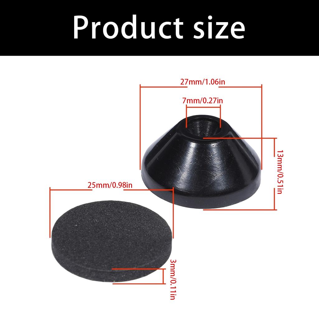 Speaker Shock Absorbing Foot Mats Elastomer Damper Vibration Isolation Feet Silicone for Turntable Amplifiers Recorders