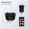 UP Down Momentary Reverse Polarity Switch 12V 30A DPDT Polarity Reversing Switch RV Power Jack Switch for 5th Wheel