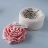 Silicone Peony Aromatherapy Soap Wax Candle Mold Making Resin Mold DIY Craft