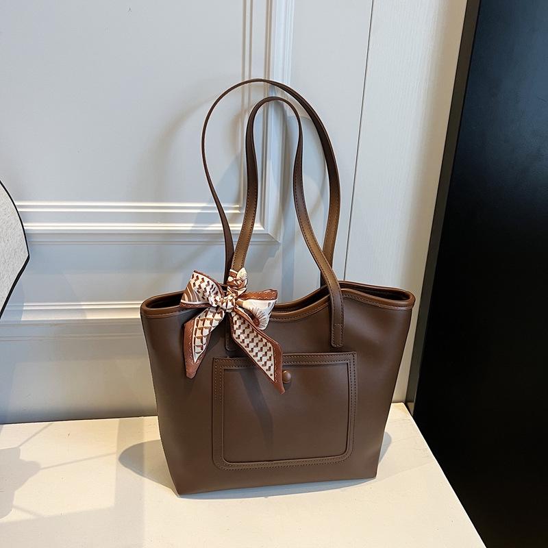 

2025 High-End Versatile Large Capacity Tote Bag кофейный