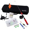 Eis Angelrute und Rolle Schnur Set Winter Outdoor Sport Angelwerkzeug Komplettes Angelset