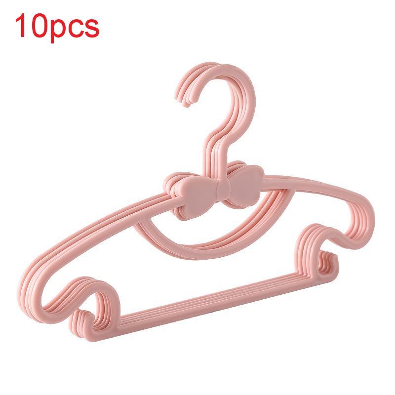 Newborn Clothes Hanger With Plastic Material And Decorative Bow For Baby Room