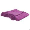 Dahlia Pink Viscose Fringed Throw 130x150