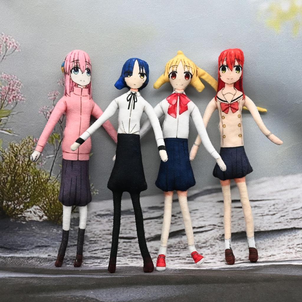 Bocchi The Rock Figure Candy Toys Gotoh Hitori Nijika Rikuo Doll Set Abstract Twistable Shape Dolls Gifts Figure Model Toys