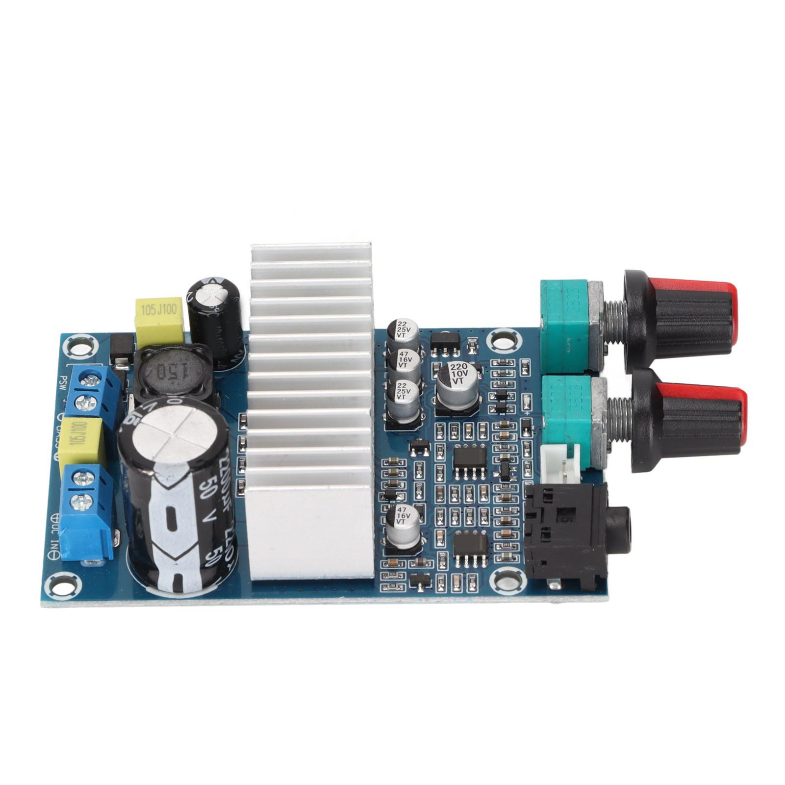 

Плата цифрового підсилювача, 100 Вт, басовий вихід, модуль підсилювача сабвуфера для динаміка DIY 12‑24 В