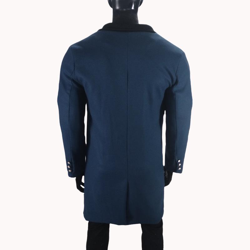 2024 European Plus Size Men's Woolen Coat - Casual Jacket for Stout Build
