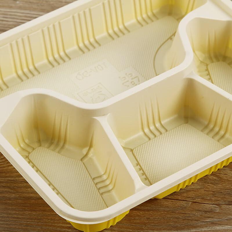 Disposable 5-Compartment Meal Prep Containers