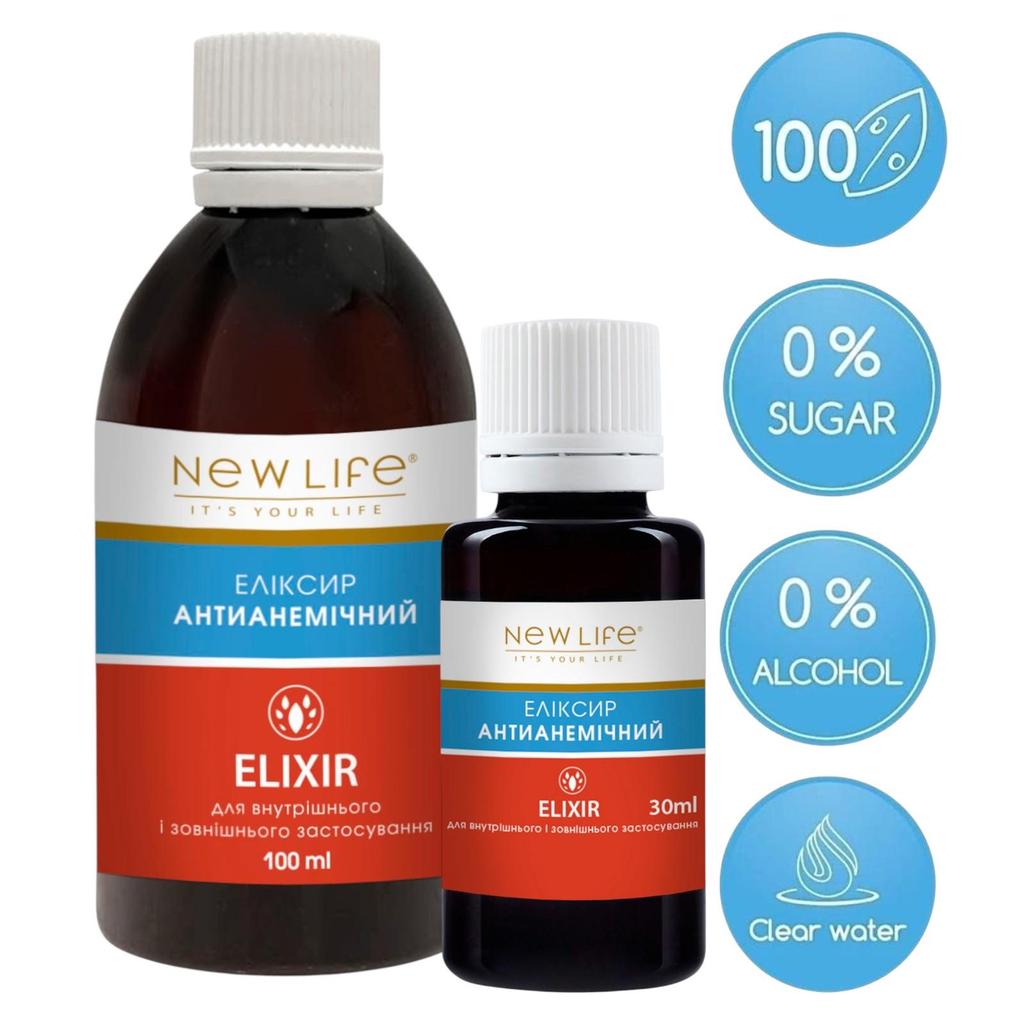 Antianemic Herbal Elixir Dietary Supplement New Life